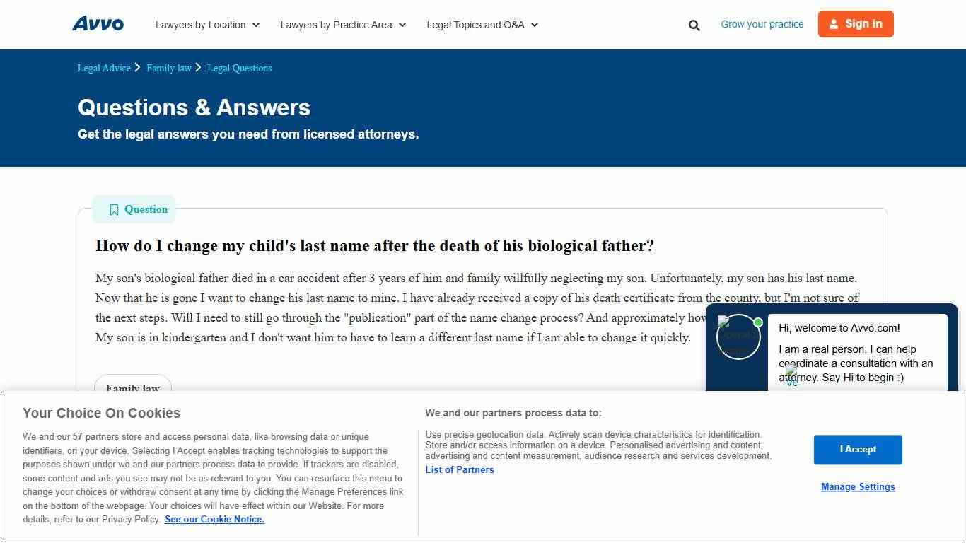 How do I change my child's last name after the death of his biological father? - Legal Answers